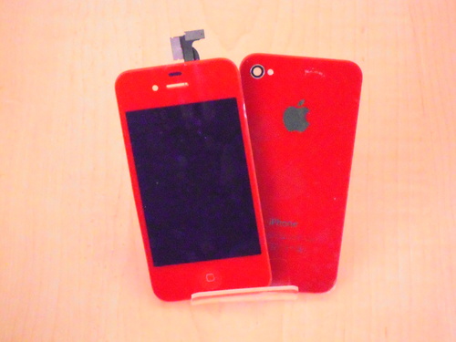 iphone4s　カスタムパーツ　ソリッドタイプ　レッド