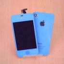iphone4s用　カスタムパーツ　ソリッドタイプ　ブルー