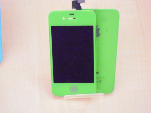iphone4s用　カスタムパーツ　ソリッドタイプ　グリーン
