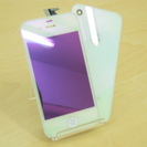 iphone4s用　カスタムパーツ　ミラータイプ　ホワイト