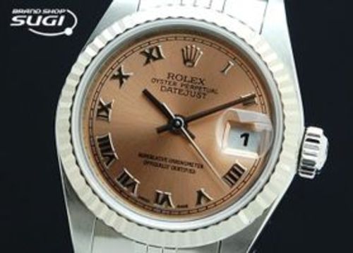 時計 ロレックス/ROLEX デイトジャスト 79174 ピンクローマン文字盤 中古品　保証付