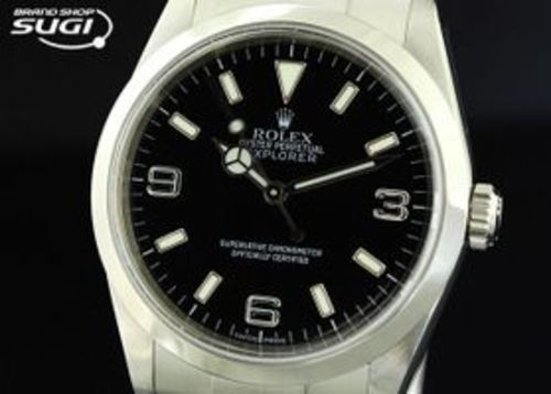 時計 ロレックス/ROLEX エクスプローラー1 114270 黒文字盤 中古品　保証付