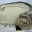 (IG)☆FURLA フルラ 2WAY 型押しパイソン ショルダーバッグ☆