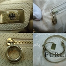 (IG)☆FURLA フルラ 2WAY 型押しパイソン ショルダーバッグ☆