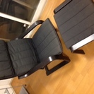 中古美品 IKEA 座り心地の良い椅子 足置きつき 1000円