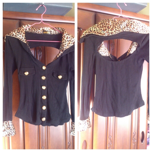 Anzuの襟ヒョウ柄 みいちゃん 柳川のtシャツの中古 古着あげます 譲ります ジモティーで不用品の処分