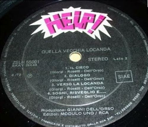 CD quella vecchia locanda disco 33 giri etichetta help!