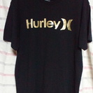 Hurley Tシャツ　黒×金ロゴ　人気商品