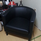 黒い椅子の２つセット