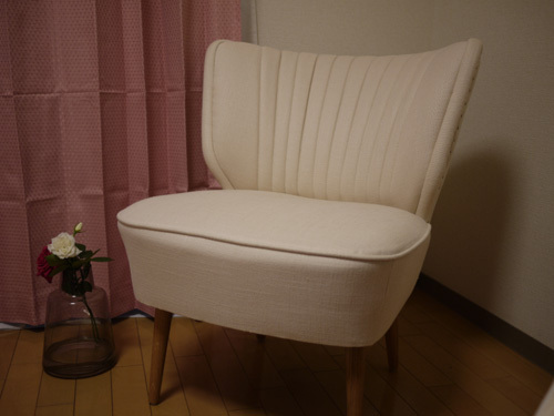 【取りに来ていただける方限定】一人用ソファ・ベージュ(monica sofa)