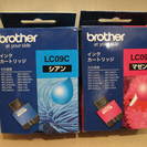 Brother プリンターインクLC09M,LC09Cあげます