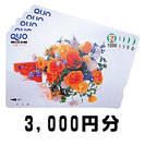 QUOカード３０００円分☆