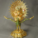 予約注文受付中！孔雀明王像受注制作・販売！高品質！低価格！！を実現！！楠の木！手彫り作品！