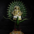 予約注文受付中！孔雀明王像受注制作・販売！高品質！低価格！！を実現！！楠の木！手彫り作品！