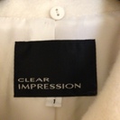CLEAR IMPRESSIONのコート（白）サイズ１
