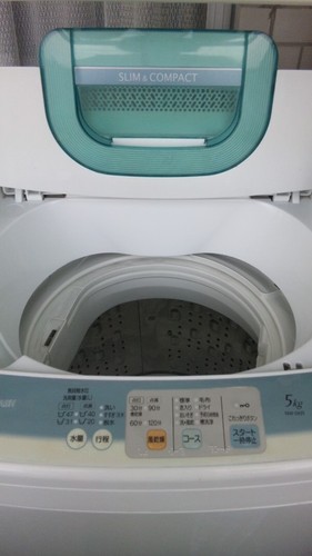 【終了】　簡易乾燥機能付洗濯機 HITACHI NW-5KR 5kg 2011
