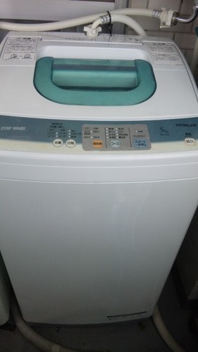 【終了】　簡易乾燥機能付洗濯機 HITACHI NW-5KR 5kg 2011