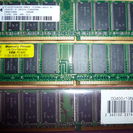 DDRメモリ1GBx2+512MB=2.5GB混合ブランド