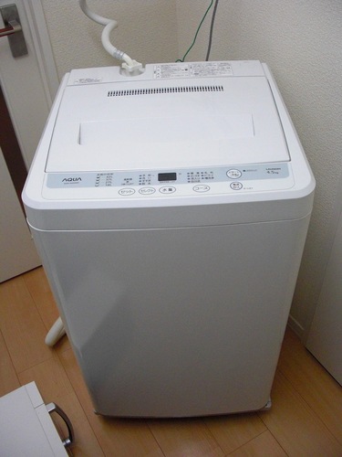 【期間限定お試し価格】 AQUA 洗濯機 【美品】2012年製 AQW-S45A（W） ハイアール【緊急】 4.5kg 生活家電