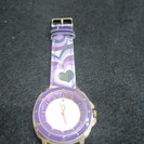 Ｅ‘Ｓ　紫ハートベルトの腕時計　Ｉ