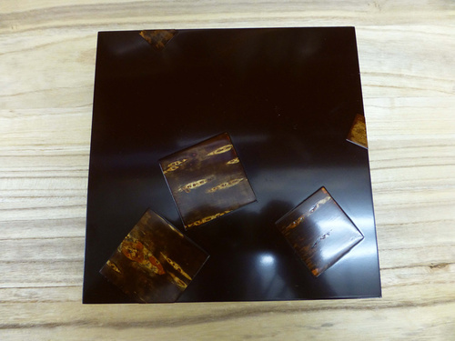 樺細工　菓子器