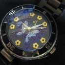 E`S　蝶の文字盤　腕時計　5