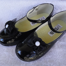 【子供靴】女児フォーマル黒エナメル　21cm