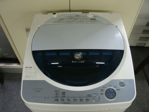 【都内２３区送料無料】　シャープ　＋ＡＧイオンコート全自動洗濯機　４．５ｋｇタイプ　２００７年製　ＥＳーＦＧ４５Ｆ　９４５０円