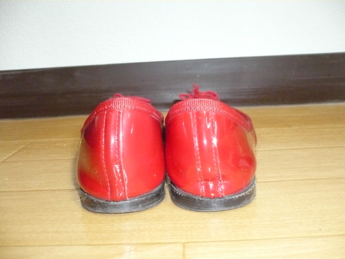 Repetto【レペット 】 バレエシューズ 赤×エナメル 24cm 箱付き ＜送料 