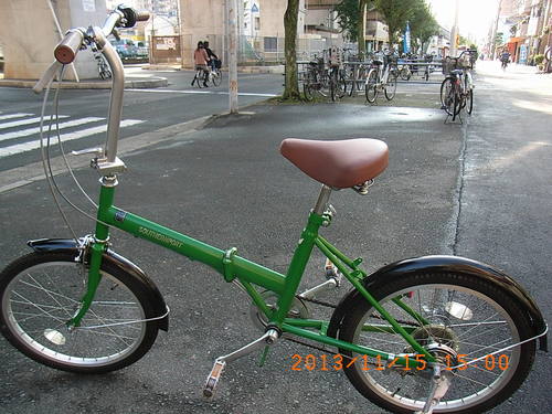 26インチ、グリーンの新しい中古ママチャリを出品。大阪の自転車修理店 