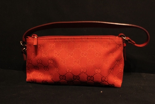 GUCCI キャンバス アクセサリーポーチ USED 送料無料！