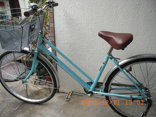 大阪の自転車出張修理店グッドサイクルが26インチ水色の内装3段変速中古自転車を販売