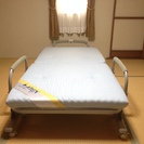 収納式　６段階リクライニングベッド（説明書付き）　５００円