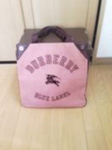 美品　バーバリーブルーレーベル　ハンドバック　ピンク