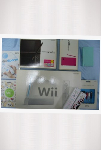 Wii本体とソフト2本とDS本体3個セット