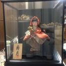 【極美品】日本人形　市松人形　秀月　華雅　「扇子」