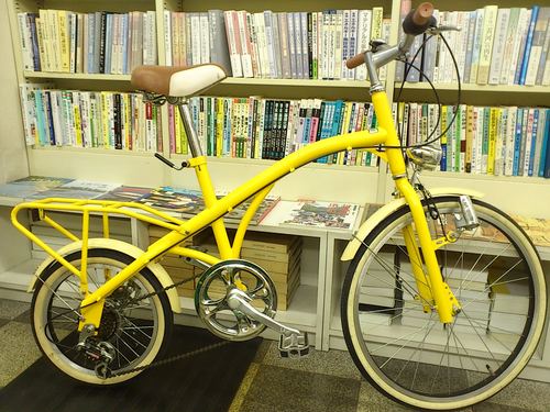 [169]オーディナリー・だるま自転車 22×16インチ 6段変速 砲弾ライト リアパイプキャリア イエロー 品川区・目黒区・大田区・世田谷区・渋谷区・港区は無料配送