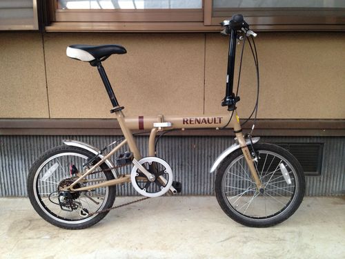 【販売済】【033】みんなの自転車屋　ルノー製折畳自転車　18型　6段変速【9980円】