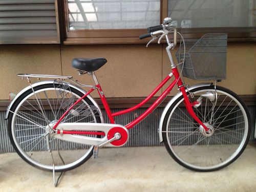 【販売済】【034】みんなの自転車屋　ママチャリ　26型　オートライト　シングル【7980円】