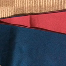 着物  半幅帯  6  リバーシブル  緑青と赤紫  