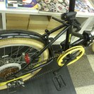 [187]折りたたみ自転車　20インチ　6段変速　ブラック×イエロー　品川区・目黒区・大田区・世田谷区・渋谷区・港区は無料配送