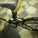 [187]折りたたみ自転車　20インチ　6段変速　ブラック×イエロー　品川区・目黒区・大田区・世田谷区・渋谷区・港区は無料配送