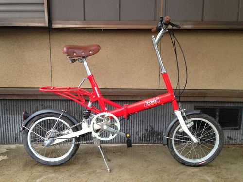 【販売済】【043】みんなの自転車屋　ブリヂストン製折畳自転車　16型　内速３段変速【9800円】