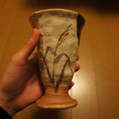 【終了】陶器のタンブラー　3客セット