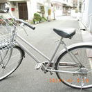 大阪の自転車出張修理店グッドサイクルが27インチ、シルバーの軽快...