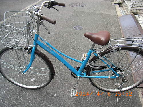 大阪の自転車出張修理店グッドサイクルが27インチ、ブルー、外装6段