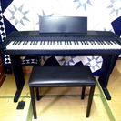 ヤマハ電子ピアノ　ＹＰＰ５５：椅子型、ペダル有り