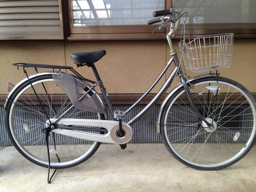 【販売済】【060】みんなの自転車屋　ママチャリ　27型　オートライト　シングル【7800円】