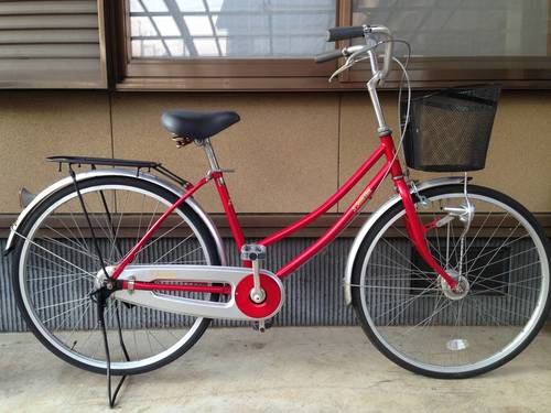 【販売済】【061】みんなの自転車屋　ママチャリ　26型　オートライト　シングル【7800円】☆