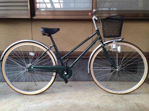 【販売済】【064】みんなの自転車屋　シティサイクル　27型　ダイナモライト　シングル【6000円】☆